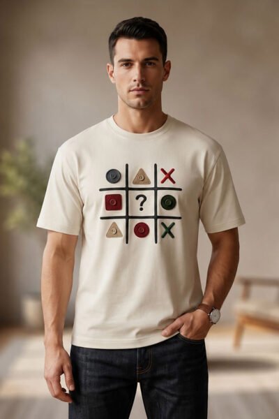 Tic-Tac-Toe Textured Graphic Tee
