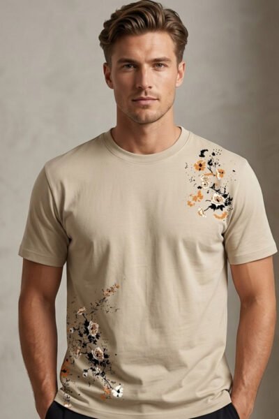 Beige Heavyweight Relaxed Tee