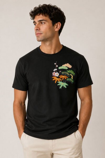 Zen Garden Embroidered Heavyweight Tee