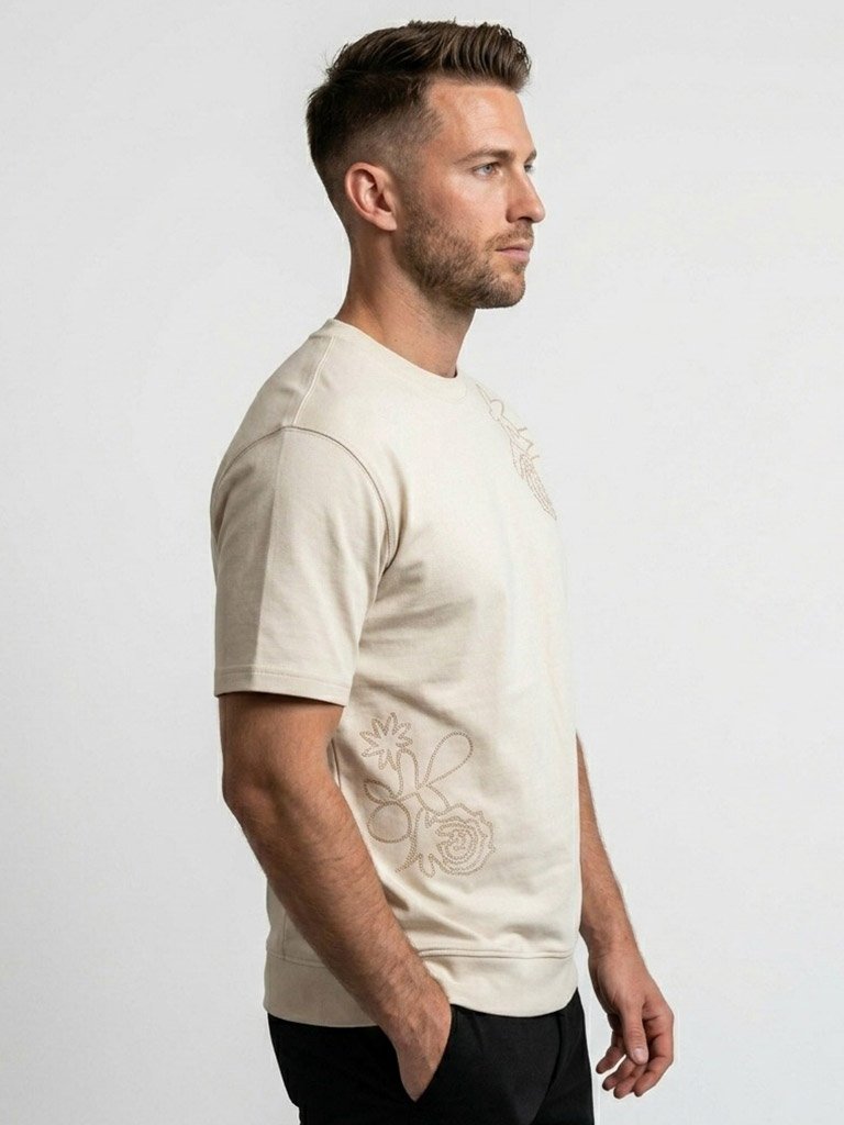 The Ivory Rose Heavyweight Relaxed Tee - Image 3