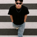 Onyx Black Heavyweight Boxy Fit Crewneck T-Shirt