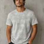 Melange Grey Heavy GSM Cotton Relax Fit T-Shirt